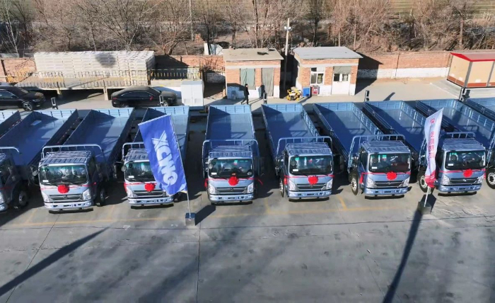  轻卡新能源运输车批量交付山东客户